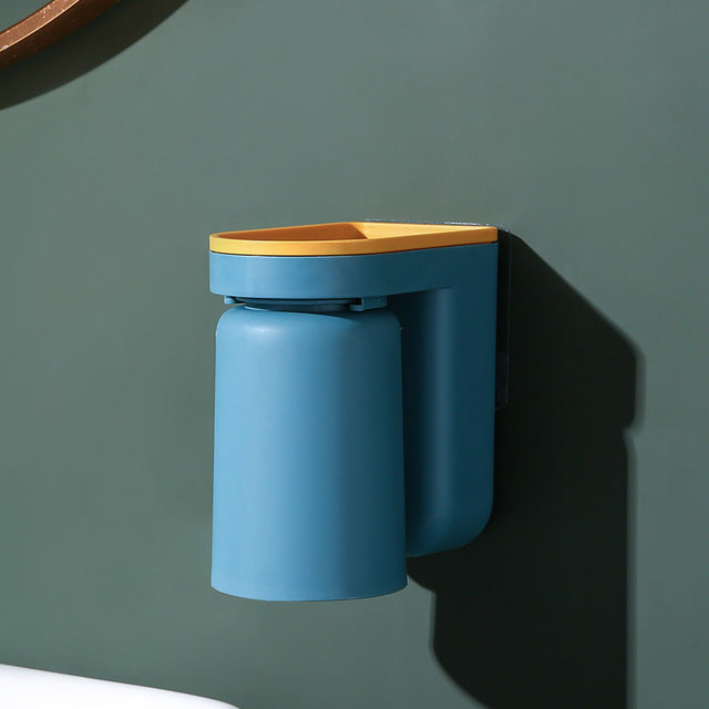 Bump Color Wall-Mounted Toothbrush Cup Holder