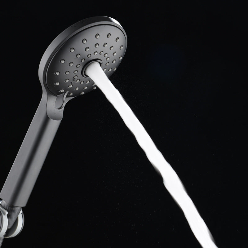 Matte Black Handheld Shower Head with Pressure Boost Set