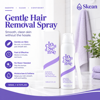 Skean™ Gentle Hair Removal Spray – Pain-Free & Skin-Soothing Formula