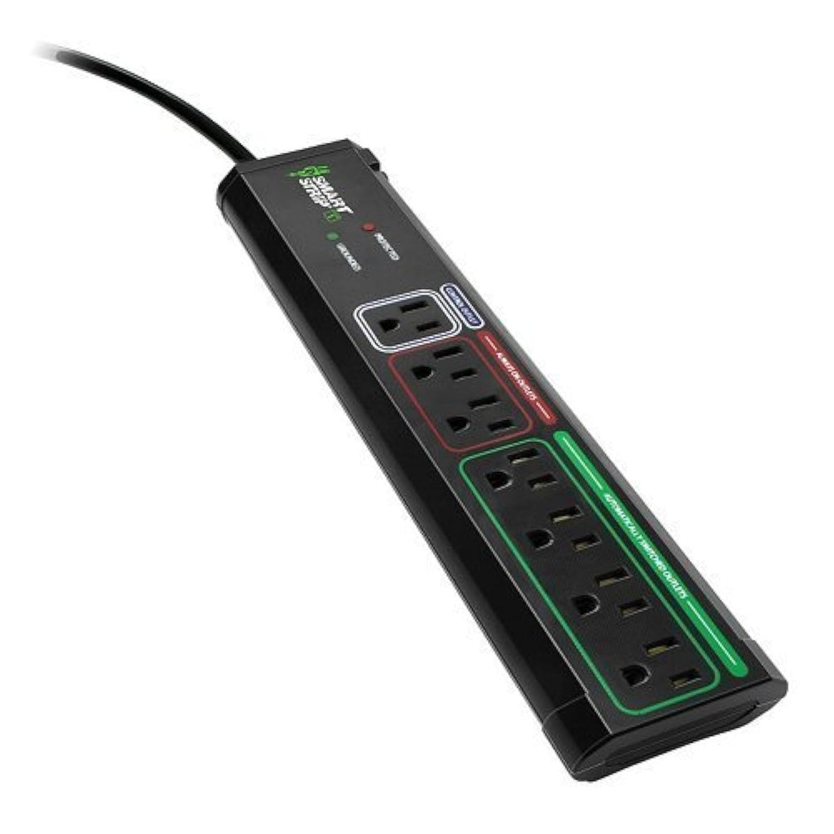 Smart Strip ECG-7MVR Energy Saving Surge Protector with Autoswitching Technology 7 Outlet